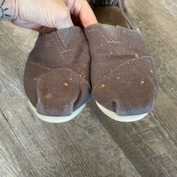 Toms paint splatter slip on canvas shoes - Picture 3 of 10